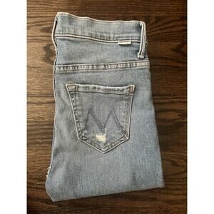 Mother Jeans Women 25 The Insider Crop Step Fray Thrilling Shots